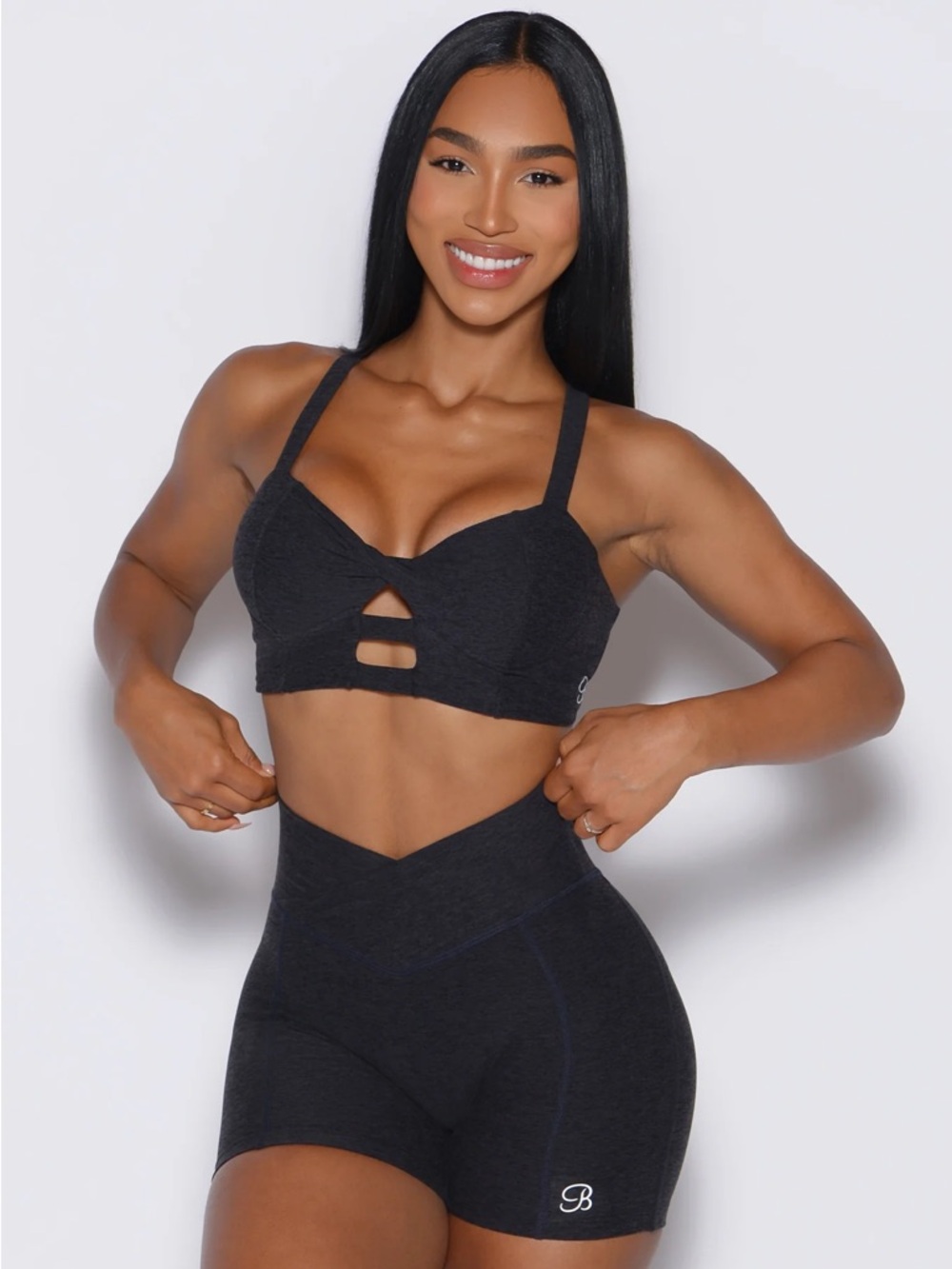 Bombshell Sportswear Core Set Bra Size Large Black BNWT Sports Bra🔥